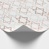 David Pattern | Rose Gold Classic Simple Geschenkpapier (Ecke)