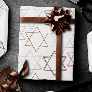 David Pattern Rose Gold Classic Simple Geschenkpapier