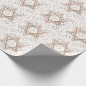David Pattern | Rose Gold Scatter Glitzer Geschenkpapier (Ecke)