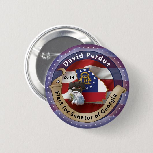 David Perdue Button (Vorne & Hinten)