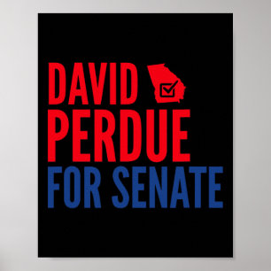 David Perdue Für Senat 2020 Wahl  Poster