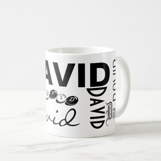 DAVID - personifizieren Sie die Tasse (VorderseiteRechts)