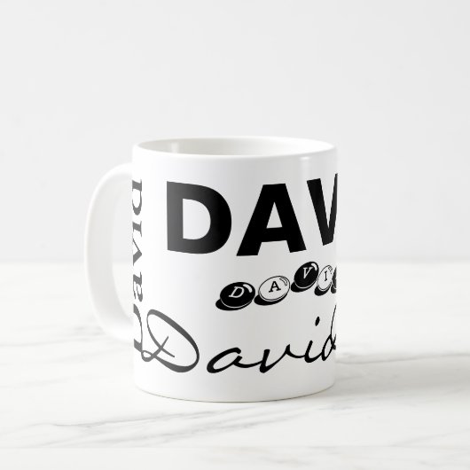 DAVID - personifizieren Sie die Tasse (Vorderseite Links)