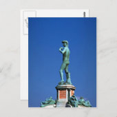 David, Piazza Michelangelo, Florenz, Italien Postkarte (Vorne/Hinten)