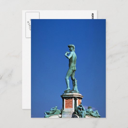 David, Piazza Michelangelo, Florenz, Italien Postkarte (Vorne/Hinten)