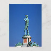 David, Piazza Michelangelo, Florenz, Italien Postkarte (Vorderseite)