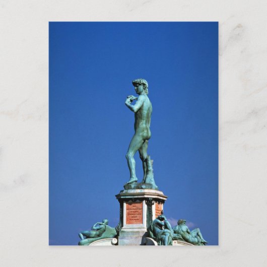 David, Piazza Michelangelo, Florenz, Italien Postkarte (Vorderseite)
