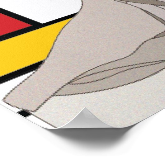 David Pop Art Poster (Ecke)