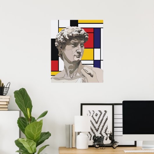 David Pop Art Poster (Heimbüro)