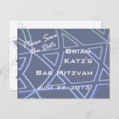 David Postcard Star Ankündigungspostkarte (Vorne/Hinten)