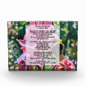 David Psalm 23 biblical quote Fotoblock (Vorderseite)