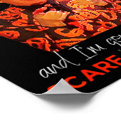 David Pumpkins E You Stud Funny Halloween Men Clot Poster (Ecke)