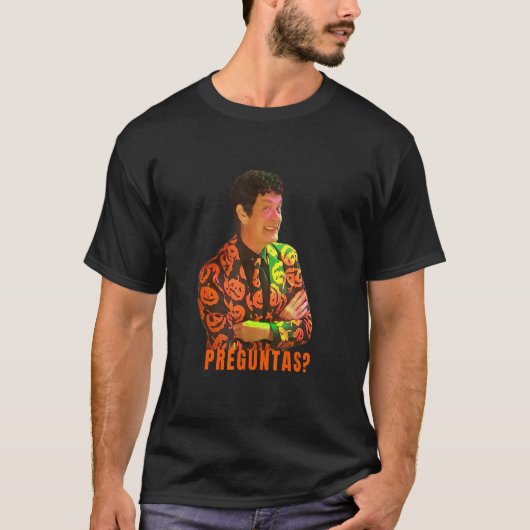 David Pumpkins Preguntas Any Questions Mens Clot T-Shirt (Vorderseite)