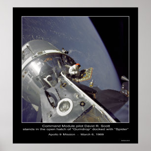 David R. Scott "Spider" - Apollo 9 Mission Poster