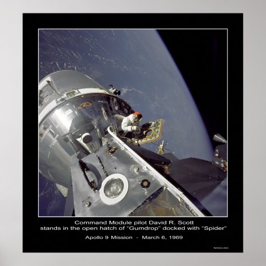 David R. Scott "Spider" - Apollo 9 Mission Poster (Vorne)