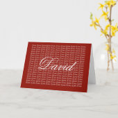 David Red Endless Liebe Card Karte (Gelbe Blume)