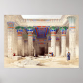 David Roberts Grand Portico, Tempel von Phila Poster (Vorne)