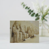 David Roberts Great Temple Aboo Simbel Postkarte (Stehend Vorderseite)