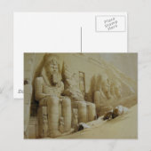 David Roberts Great Temple Aboo Simbel Postkarte (Vorne/Hinten)