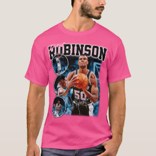David Robinson Basketball Signature Vintag Retro T-Shirt