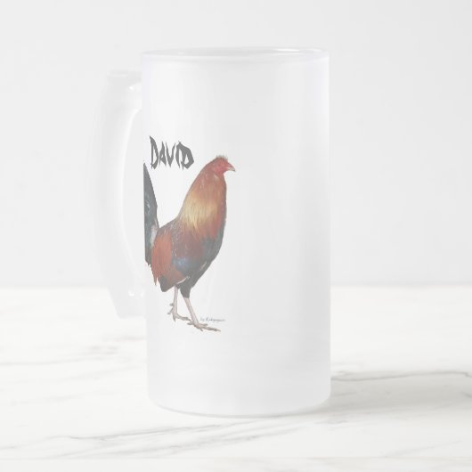David Rooster Beer Tasse (Vorderseite Links)