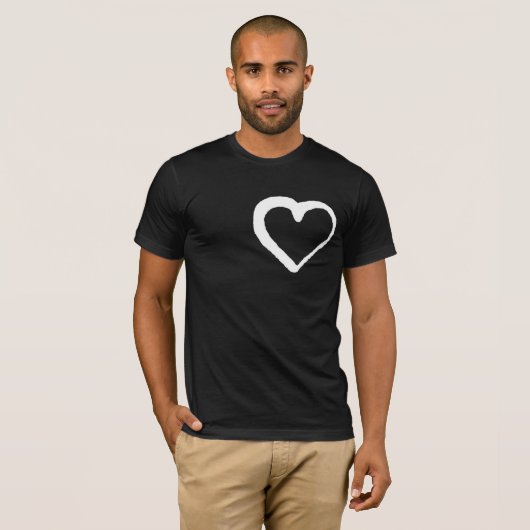 David Rose Inspirierte Spray Painted Heart Designe T-Shirt (Vorne ganz)