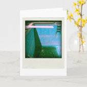 David’s Pool 09g05 variation1 3d Computer Art card Karte (Gelbe Blume)