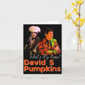 David S Pumpkins Skelett Lustiger Skit Männerbekle Karte (Gelbe Blume)