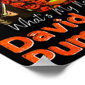 David S Pumpkins Skelett Lustiger Skit Männerbekle Poster (Ecke)