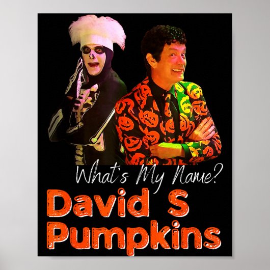 David S Pumpkins Skelett Lustiger Skit Männerbekle Poster (Vorne)