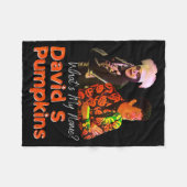 David S Pumpkins Skelett Lustiger Skit Männerkleid Fleecedecke (Vorderseite (Horizontal))