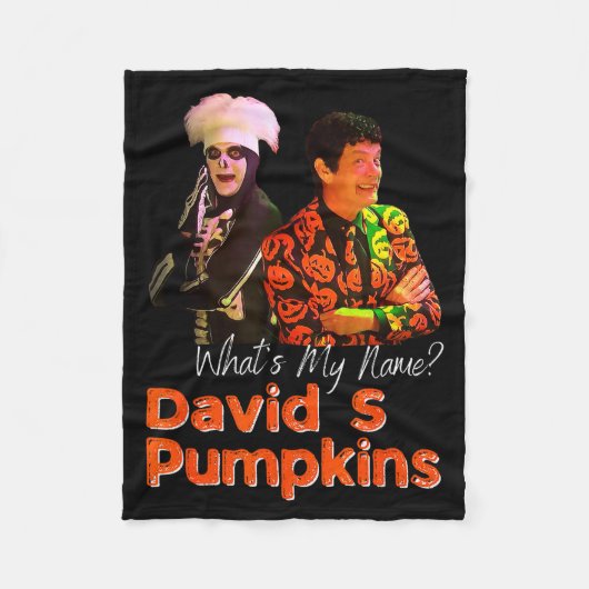 David S Pumpkins Skelett Lustiger Skit Männerkleid Fleecedecke (Vorderseite)