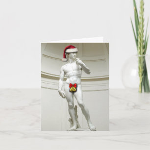 David Santa Note Card Feiertagskarte