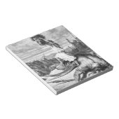 David Slays Goliath von Gustave Dore 1886 Notizblock (angewinkelt)
