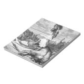David Slays Goliath von Gustave Dore 1886 Notizblock (Rotiert)