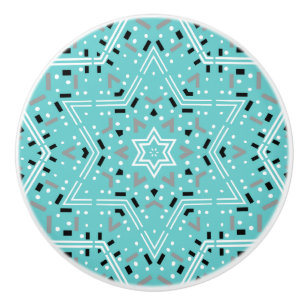 David Star Abstraktes Schubfach Keramikknauf