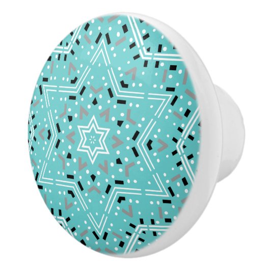 David Star | Abstraktes Schubfach Keramikknauf (Rechts)