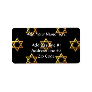 David Star Adressaufkleber