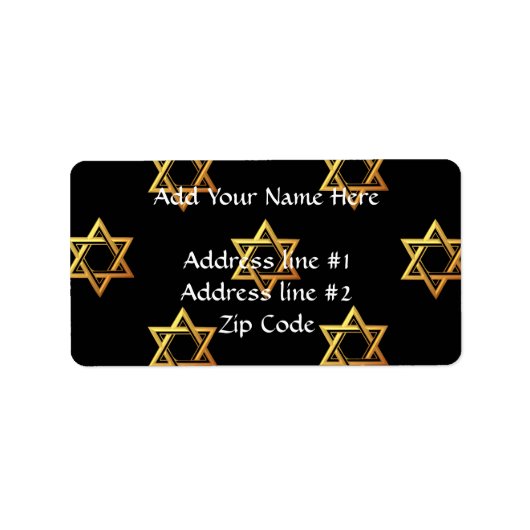 David Star Adressaufkleber (Vorne)