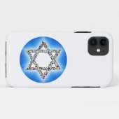 David-Star aus Edelsteinen Case-Mate iPhone Hülle (Rückseite (Horizontal))