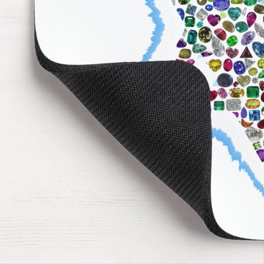 David Star aus Edelsteinen Mousepad (Ecke)