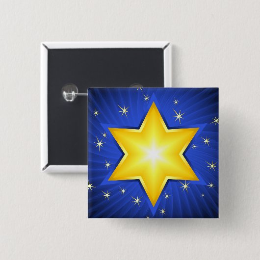 David Star Button (Vorne & Hinten)