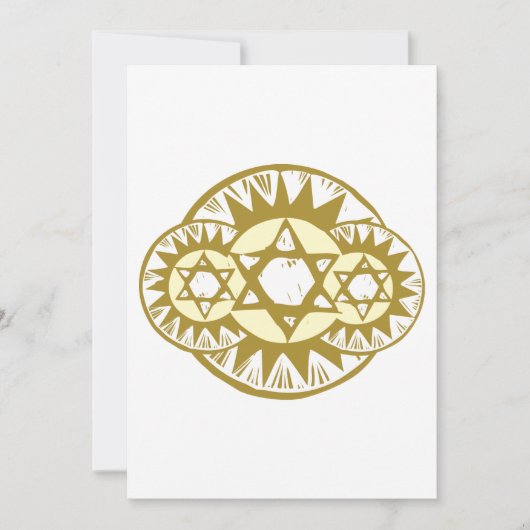 David-Star Einladung (Vorderseite)