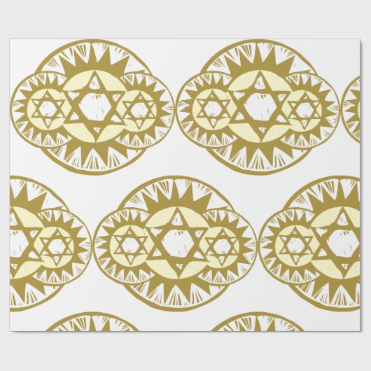 David-Star Geschenkpapier (Flach)