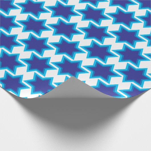 David Star, kundenspezifisches Hintergrundwrapping Geschenkpapier (Ecke)