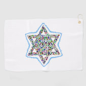 David Star made with Gemstones Golfhandtuch (Horizontal)