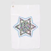 David Star made with Gemstones Golfhandtuch (Vorderseite)