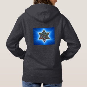 David Star made with Gemstones in all Colors Hoodie