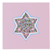 David Star made with Gemstones Würfel (Vorderseite)