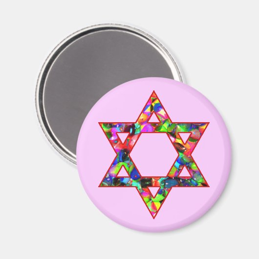 David Star Magnet (Vorderseite/Rückseite)